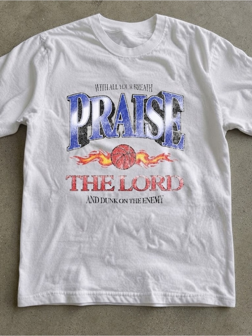 Praise The Lord Basketball Graphic Tee Gildan T-shirt